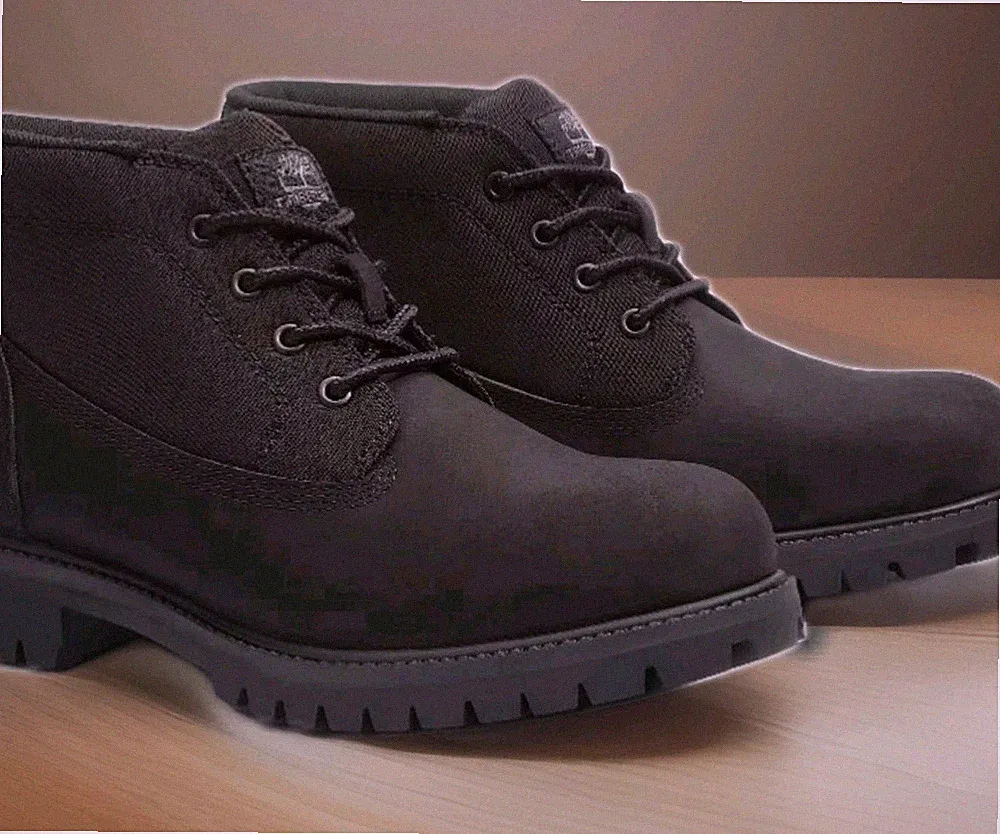 Mens Timberland Heritage Premium Mid Lace Chukka Boot Sz 11.5 Black Brand New 🎁